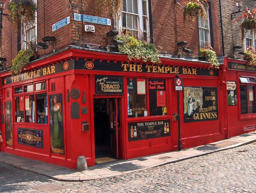 The Temple Bar localizado em Dublin
