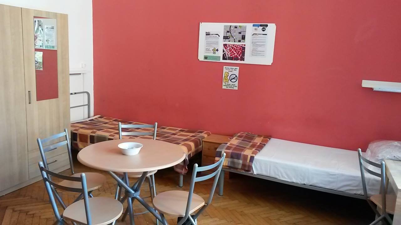 Meu quarto no Budapest Budget Hostel