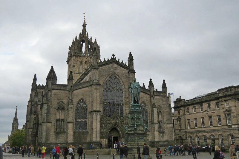 St Giles´ Cathedral e sua belíssima arquitetura.