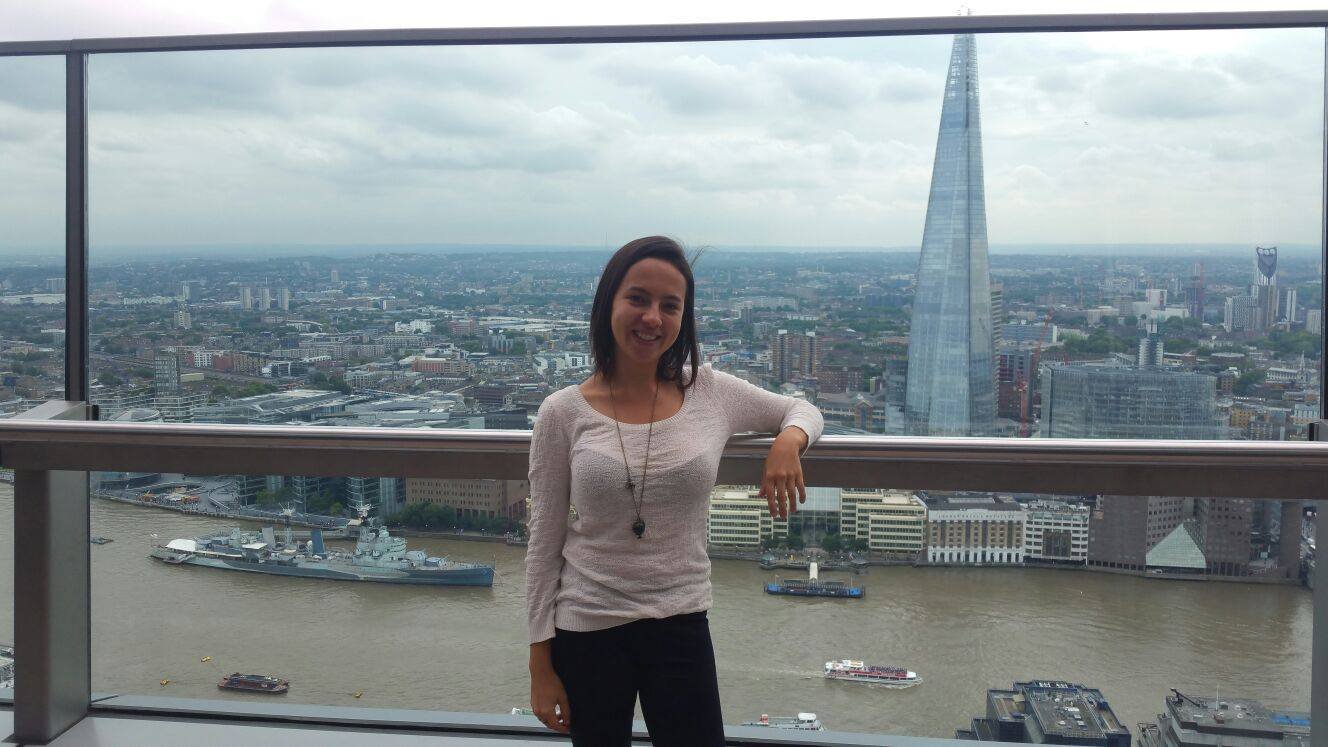 Vista do Sky Gardens. Esse edifício grandão aí atrás é o The Shard.