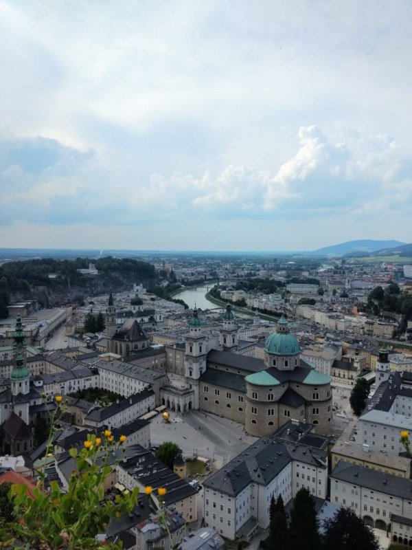 Vista de Salzburg da Fortaleza Hohensalzburg