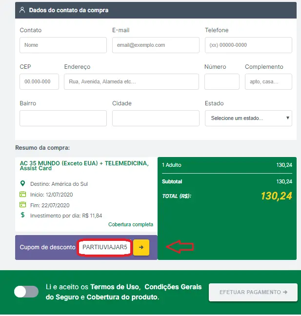 Cupom de desconto da Seguros Promo - Seguro viagem no Chile