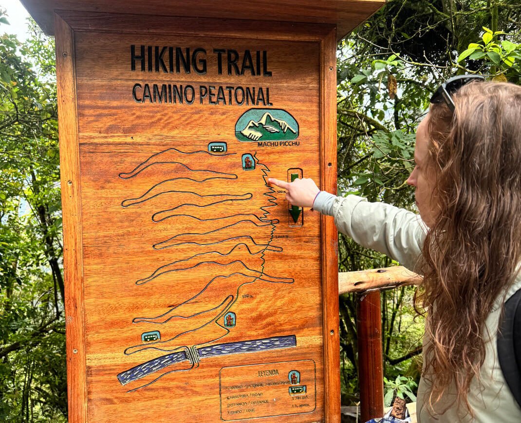 Trilha para chegar a Machu Picchu 