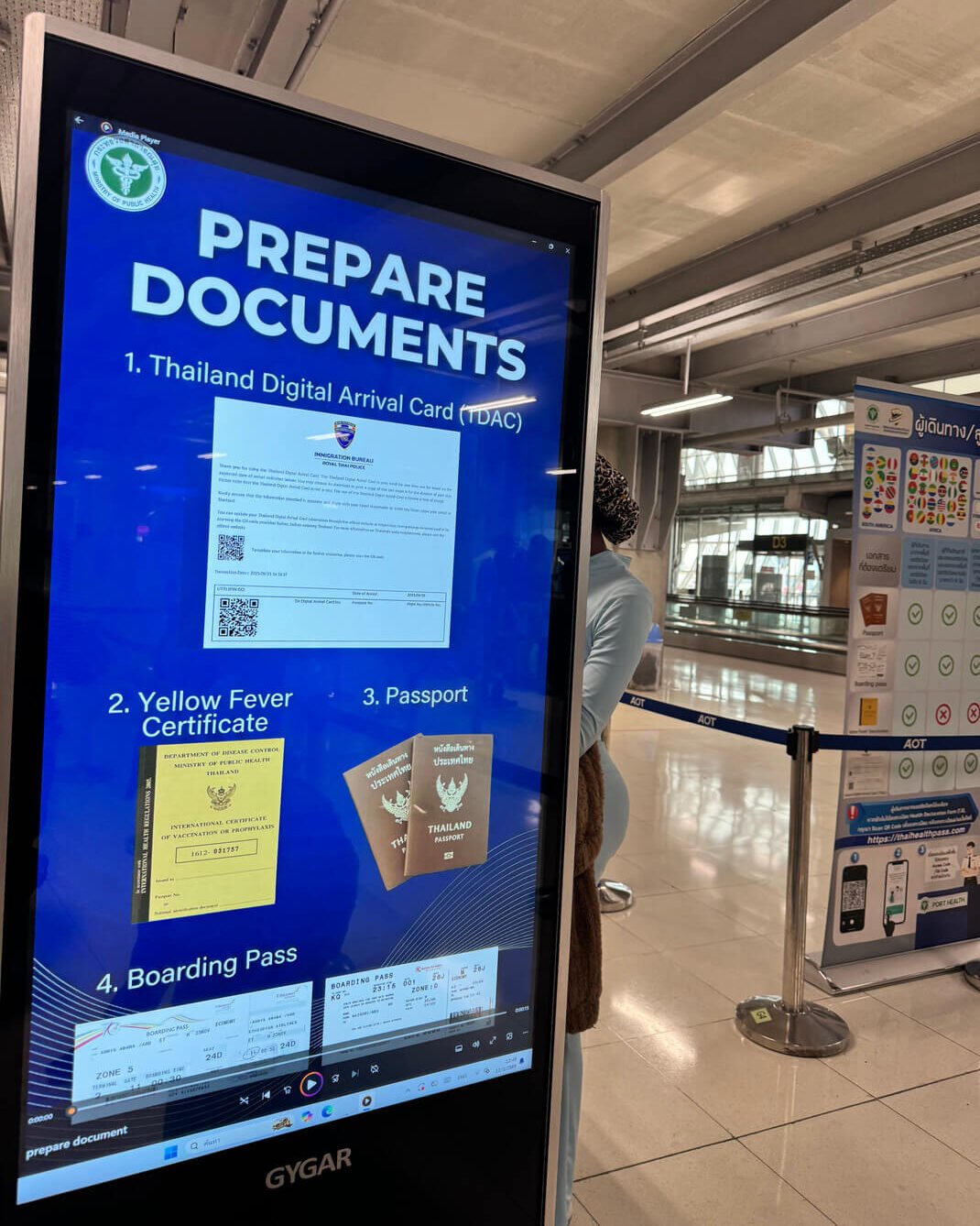 Documentos obrigatórios para viajar para Tailândia